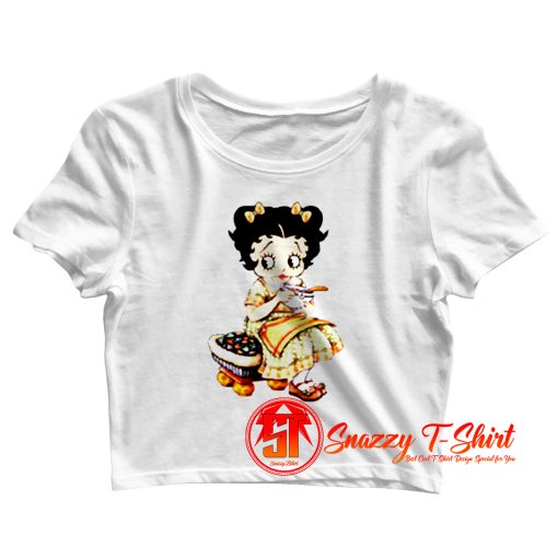 betty boop vintage Crop Top Shirt