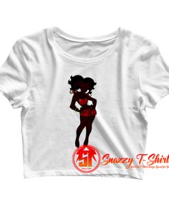 black betty boop Crop Top Shirt