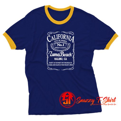 california zuma beach Ringer Tee