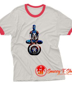 captain spiderrman Ringer Tee