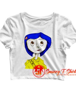 character Coraline from the animated movie Crop Top Shirt