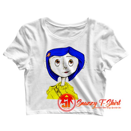 character Coraline from the animated movie Crop Top Shirt