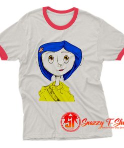 character Coraline from the animated movie Ringer Tee