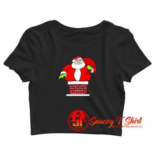 christmas santa Crop Top Shirt