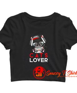 cool cats lover Crop Top Shirt