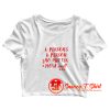 dr seuss quote babies organic Crop Top Shirt