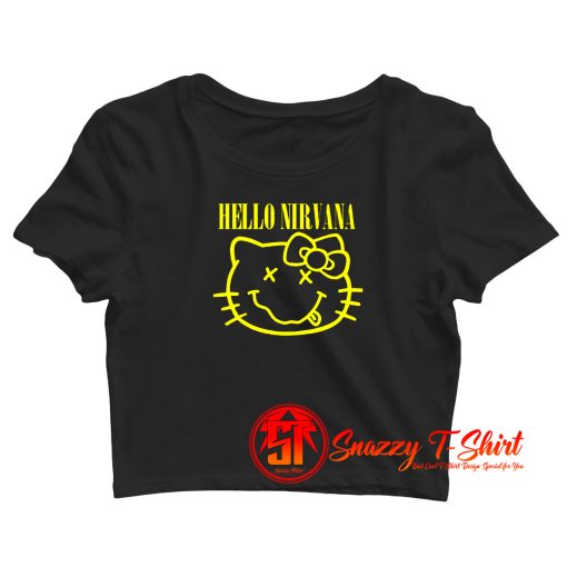 hello nirvana Crop Top Shirt