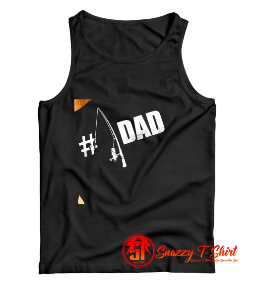 ishing Dad Shirt Dad Number 1 Tank Top