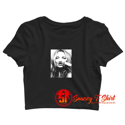 kate moss Graphic Crop Top Shirt