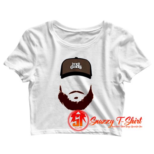 luke combs face Crop Top Shirt