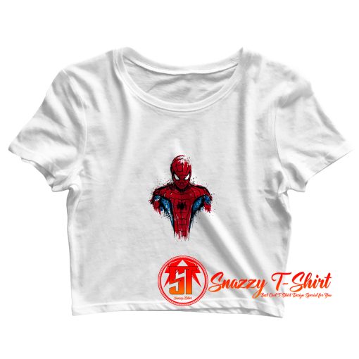 spiderman Crop Top Shirt