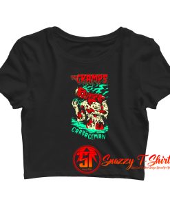 the cramps garbageman Crop Top Shirt