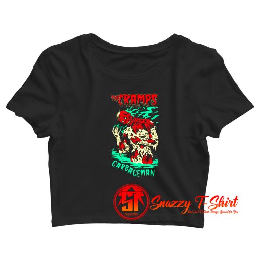 the cramps garbageman Crop Top Shirt