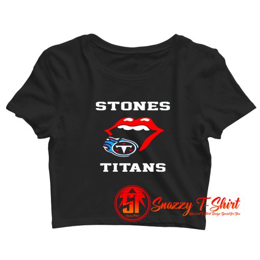 the rolling stones Titans Crop Top Shirt